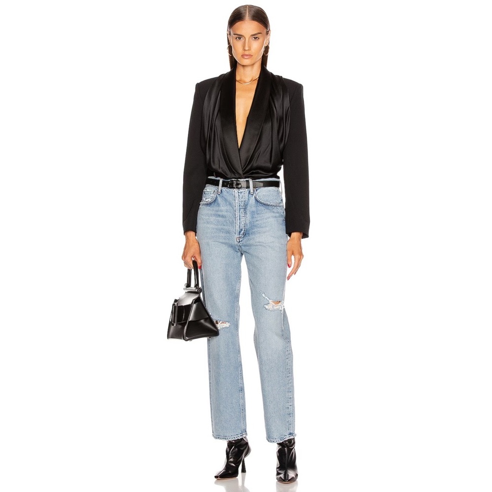 Agolde 90’s Midrise Loose Fit Distressed Jeans in Captured - Picture 8 of 14